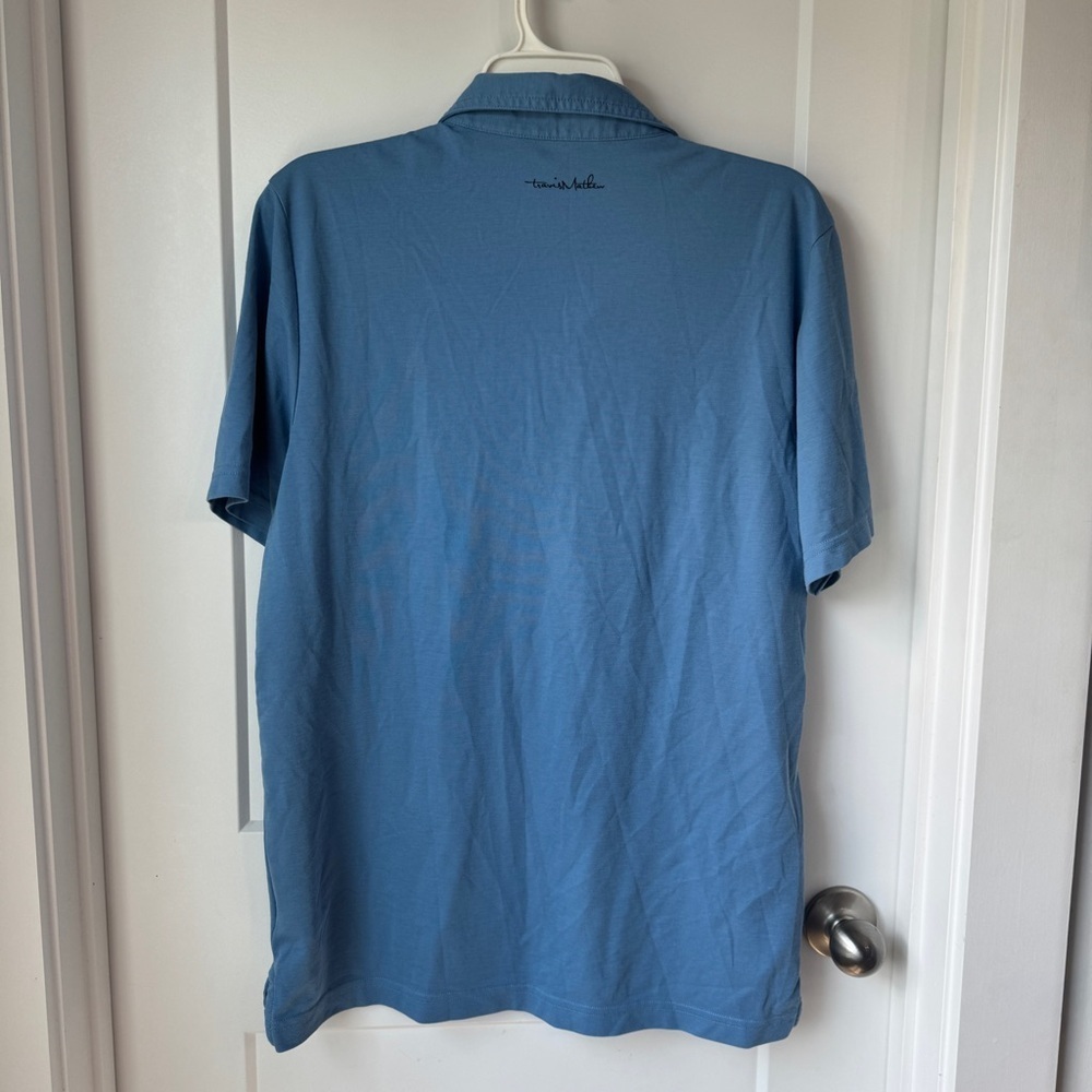 Travis Mathew Scrambler Golf Polo Blue Size Large 1MX128 Athleisure Performance - Picture 7 of 8